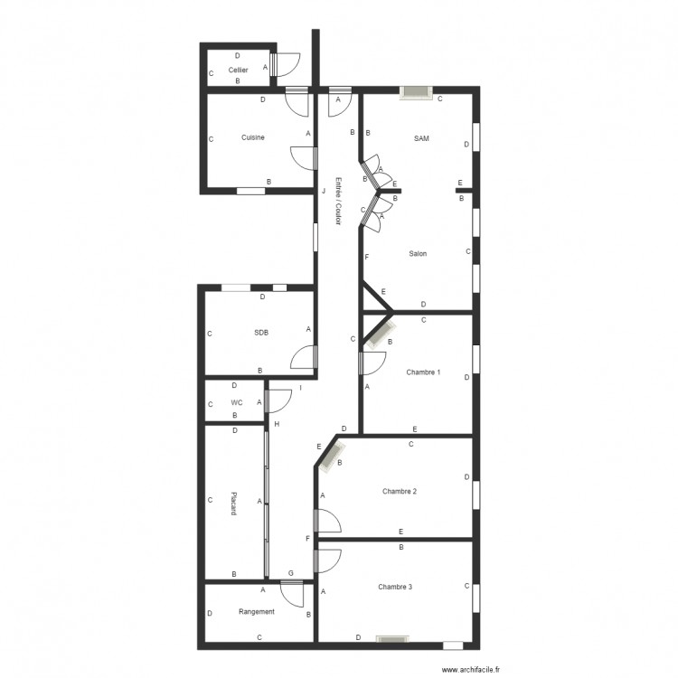 ROUCH. Plan de 0 pièce et 0 m2