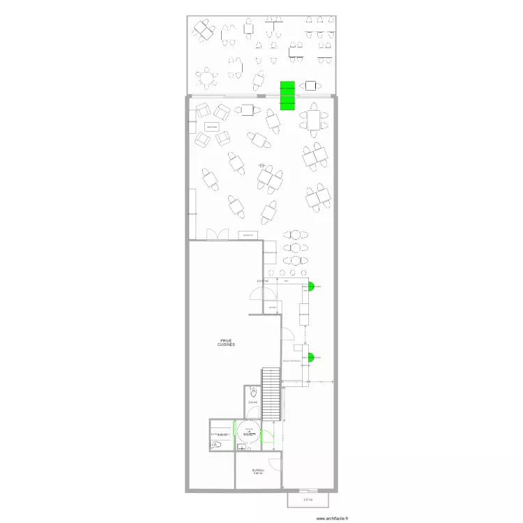 HOSTELLERIE LES COURONNES PROJET. Plan de 