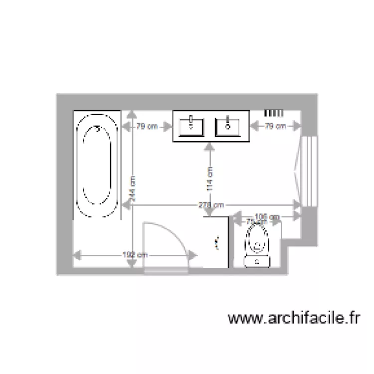 sdb clarisse et baptiste PLAN 2bis. Plan de sdb clarisse et baptiste PLAN 2bis. Plan de