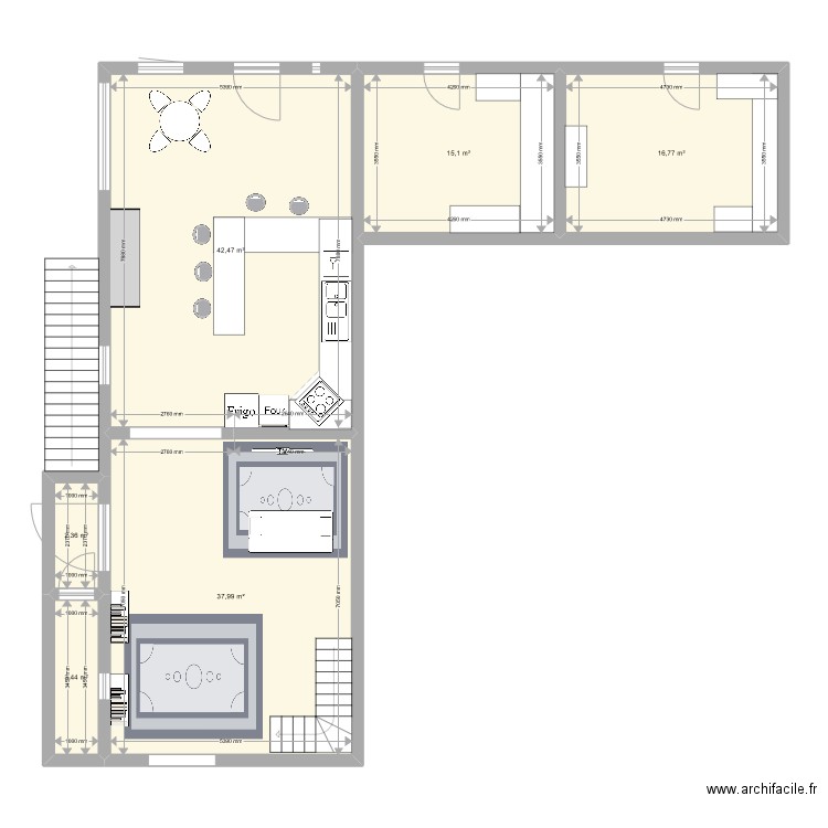 Future maison. Plan de 6 pièces et 118 m2