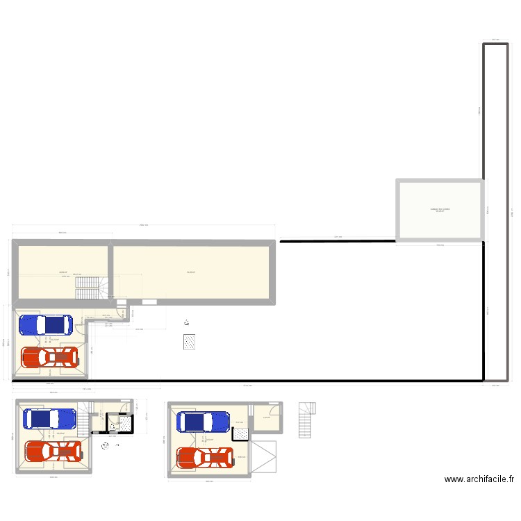 plan de masse garage. Plan de 13 pièces et 325 m2