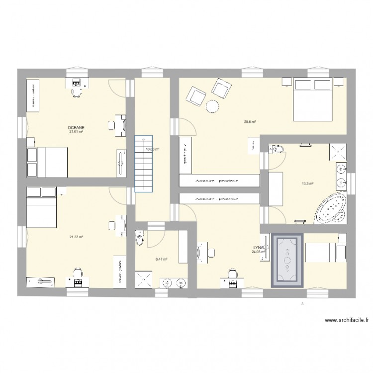 plan de maison 2 facades