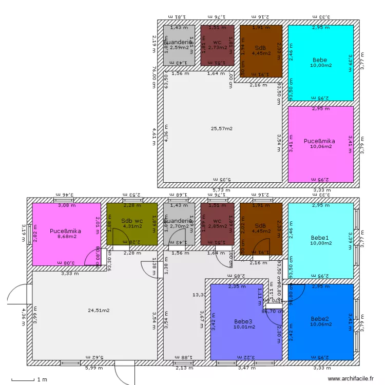 Maison sans extension. Plan de Maison sans extension. Plan de