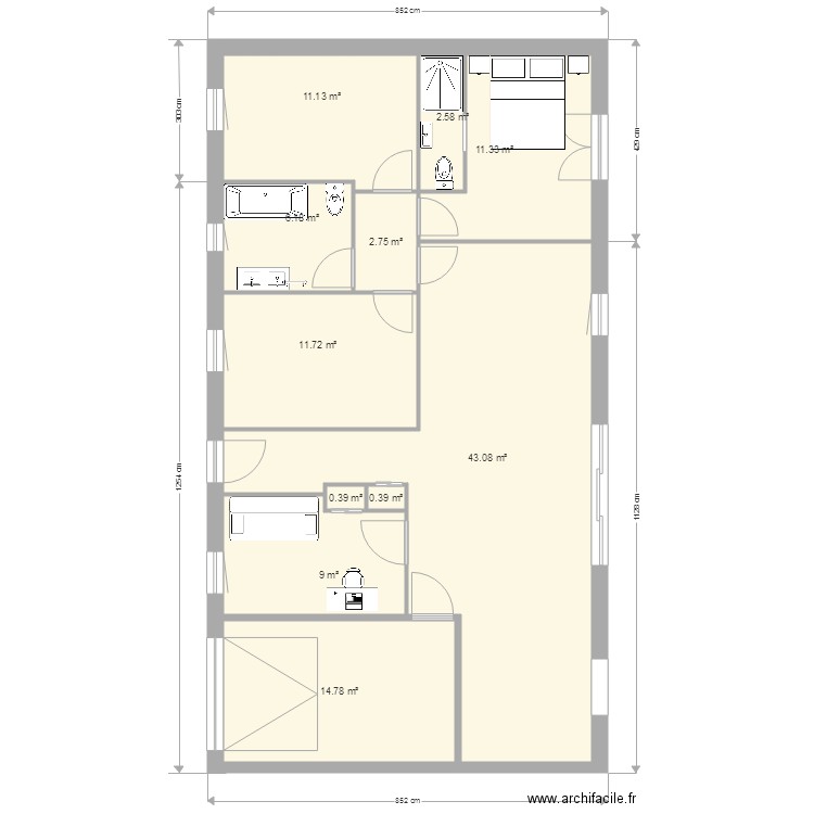 provost 2. Plan de 0 pièce et 0 m2