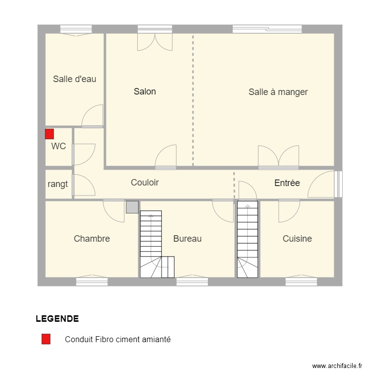 rdc fresnais. Plan de 0 pièce et 0 m2