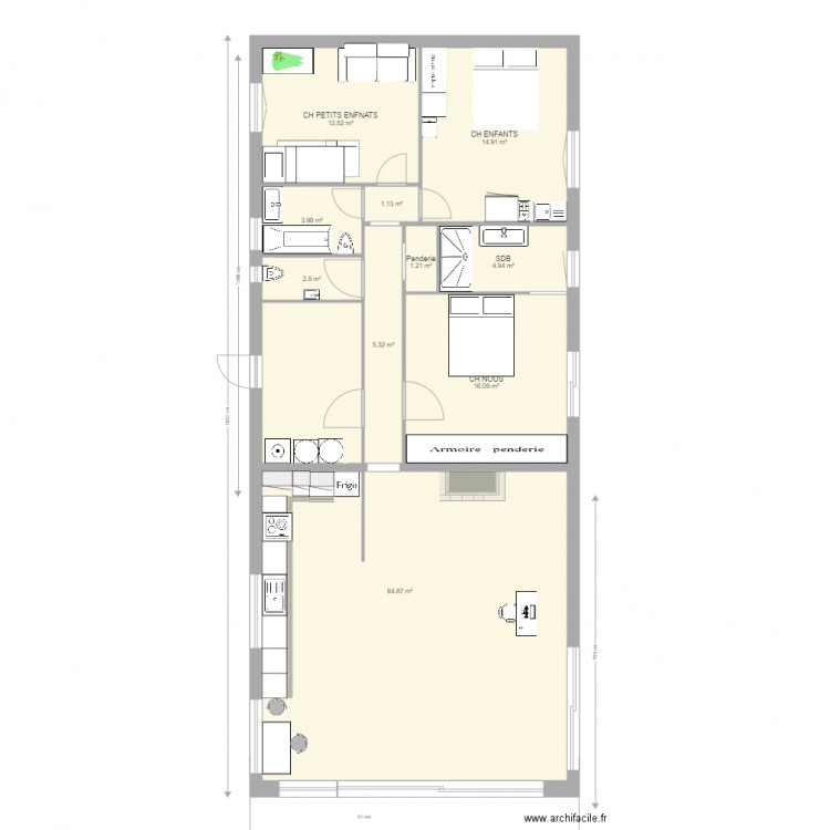 castaldo plein pied définif. Plan de 0 pièce et 0 m2