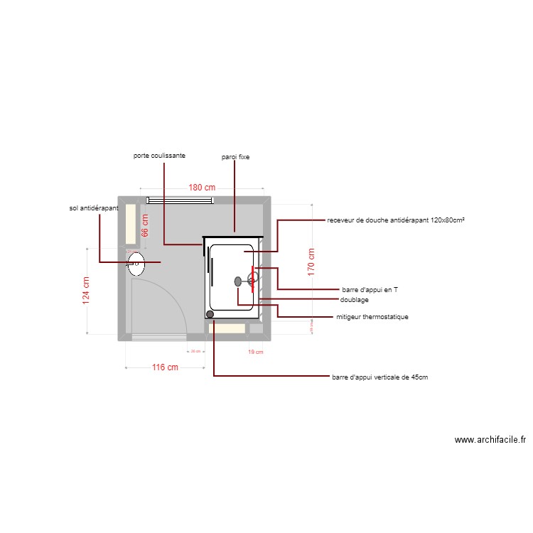 plan projeté dossier 5618. Plan de 0 pièce et 0 m2