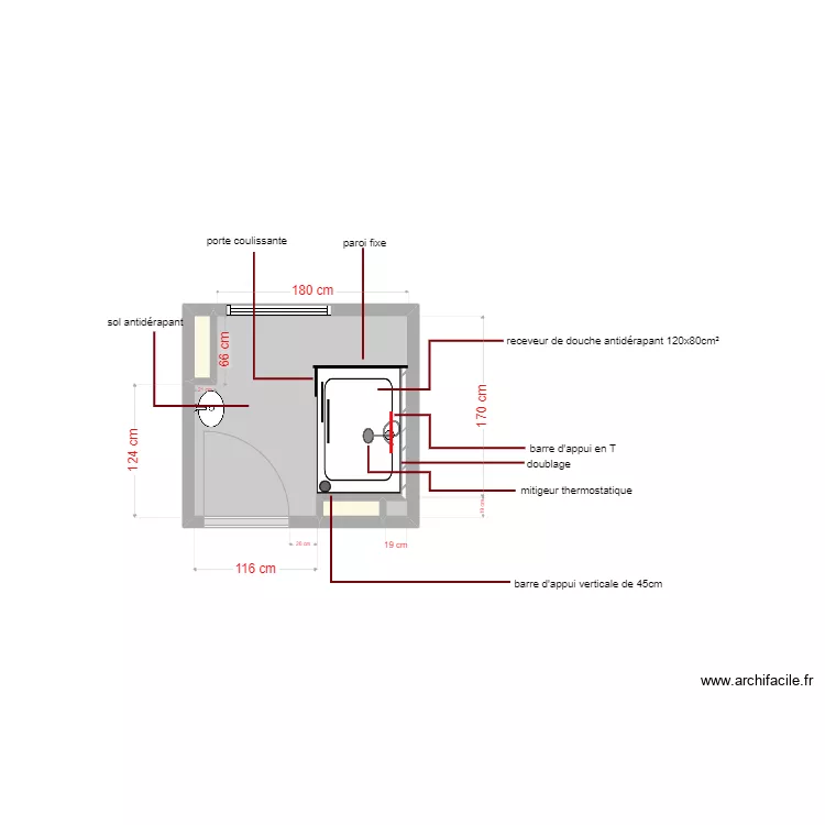 plan projet&eacute; dossier 5618. Plan de 