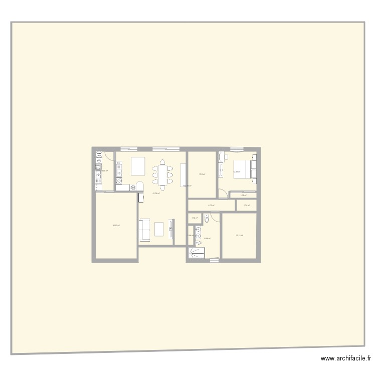 maison . Plan de 0 pièce et 0 m2