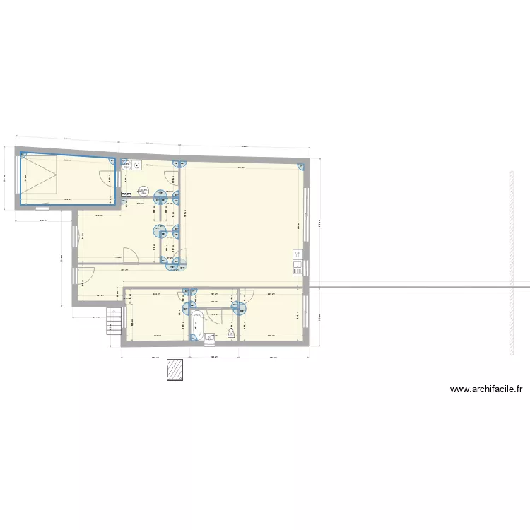 maison plan &eacute;vacuations. Plan de 