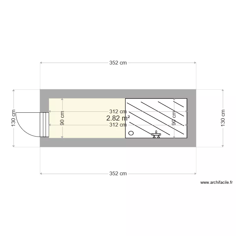 Douche Marco Epiney. Plan de 