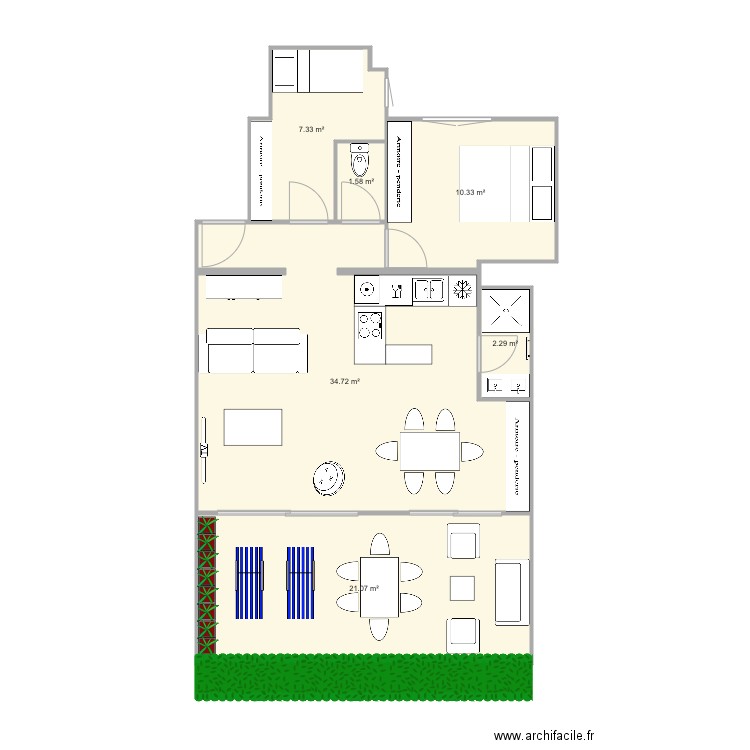 Californie final petite sdb. Plan de 0 pièce et 0 m2