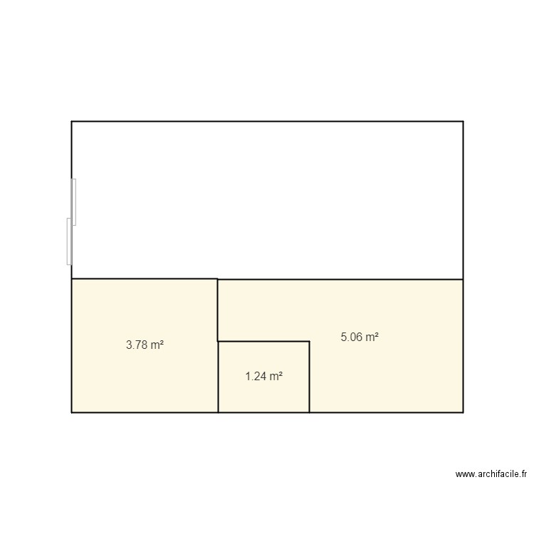 Maison Précy. Plan de 3 pièces et 10 m2