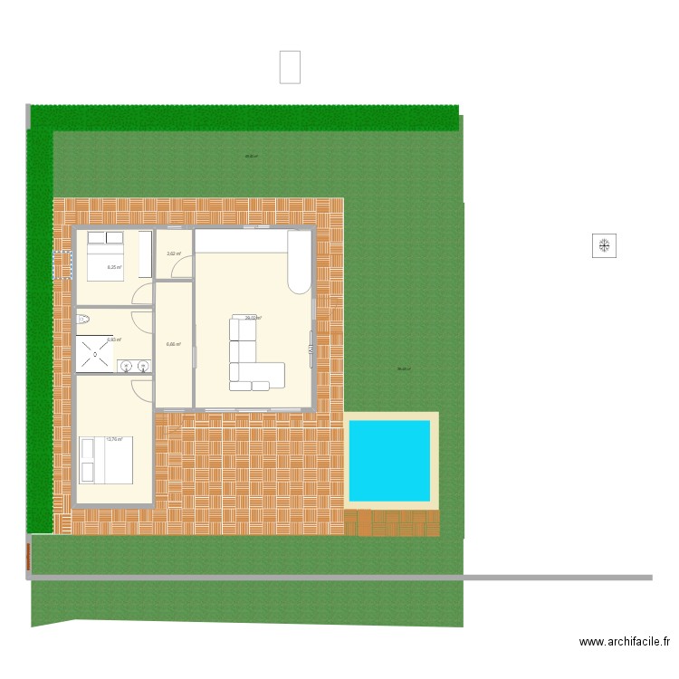 MAISON JEFF ET PERLE V2. Plan de 0 pièce et 0 m2