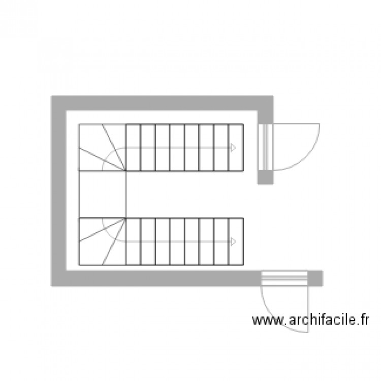 cageescalier. Plan de 0 pièce et 0 m2