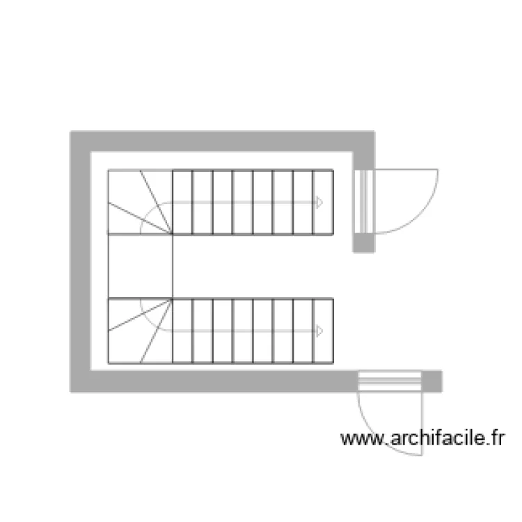cageescalier. Plan de cageescalier. Plan de