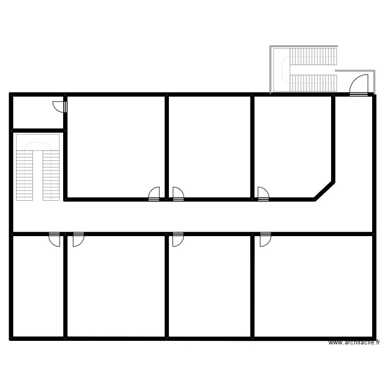 Voisin Pavillon 1er étage. Plan de 9 pièces et 694 m2