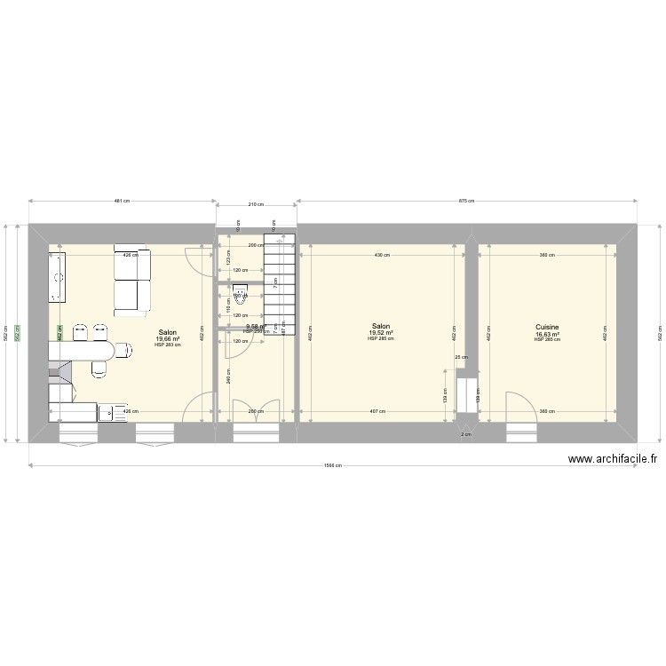 KARIM GERMIGNY PLAN RDC. Plan de 0 pièce et 0 m2