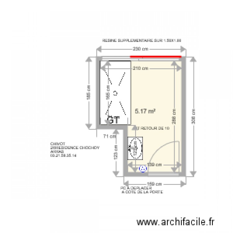 CHIVOT. Plan de 0 pièce et 0 m2