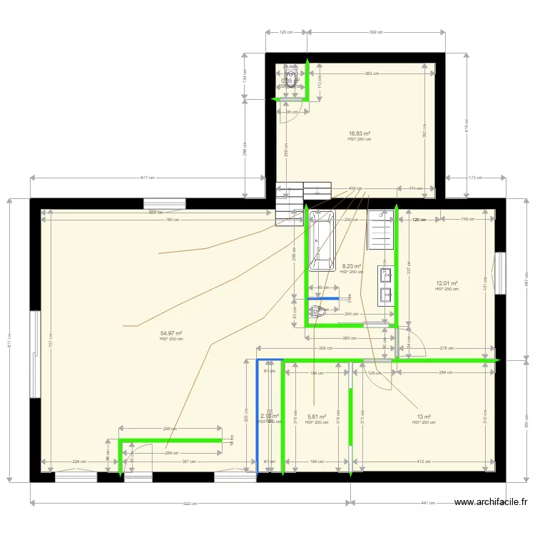 Maison Roquevaire 3. Plan de 