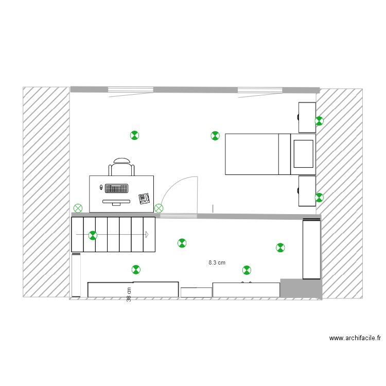 charlot etage aménagé 3 1. Plan de 0 pièce et 0 m2