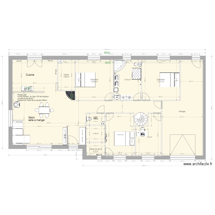 plan escalier en Colimacon. Plan de 0 pièce et 0 m2