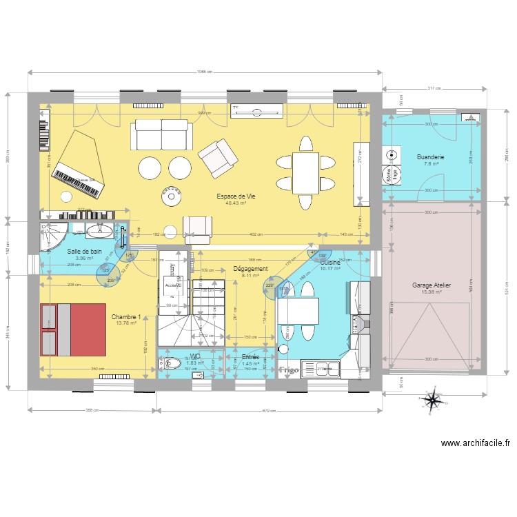 MPPedProjet2RdCEtage. Plan de 0 pièce et 0 m2