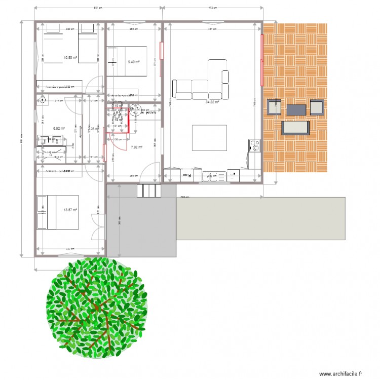 PLAN PROJET. Plan de 0 pièce et 0 m2