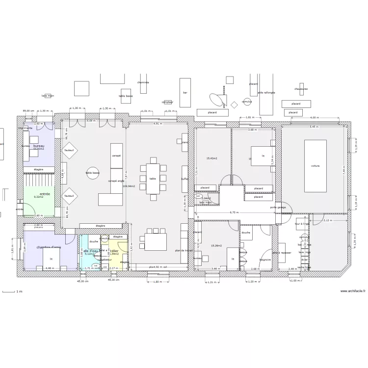 tres grd changement. Plan de 