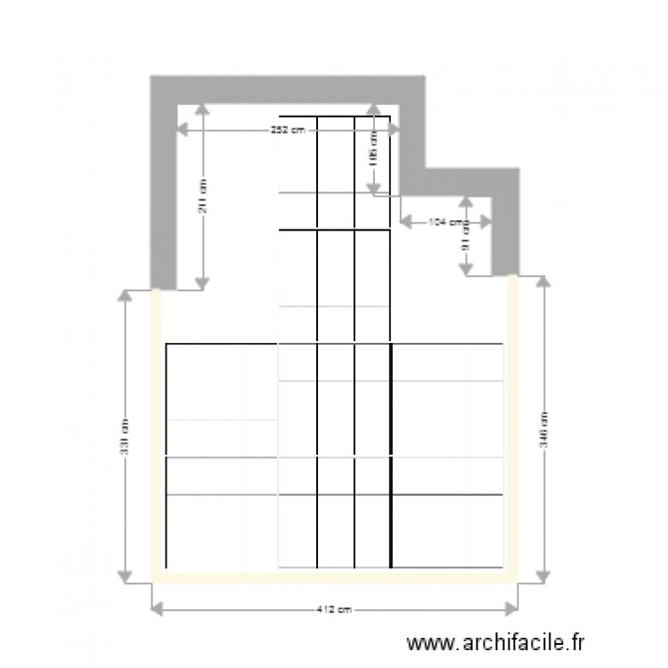 terrasse 2D EX 2. Plan de 0 pièce et 0 m2