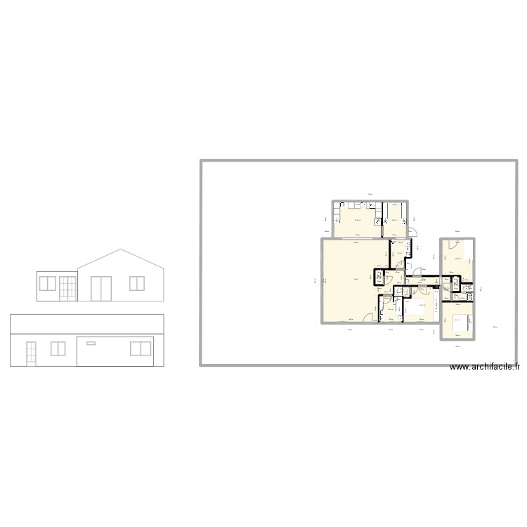 nouveau scellier 3. Plan de 14 pièces et 133 m2