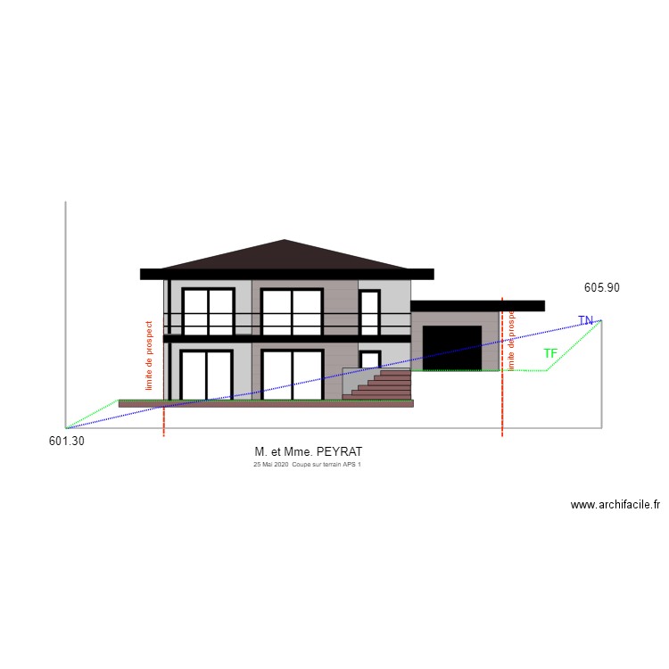 peyret coupe terrain aps 1. Plan de 0 pièce et 0 m2