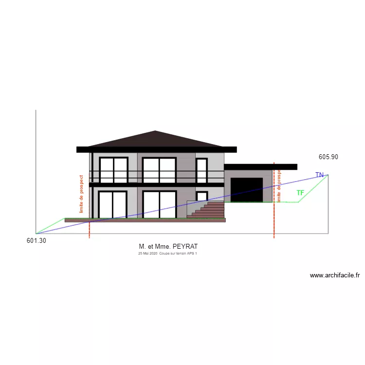 peyret coupe terrain aps 1. Plan de 
