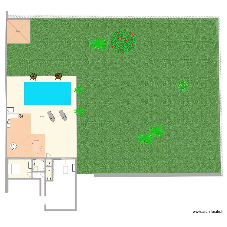 Plan jardin piscine 1. Plan de 