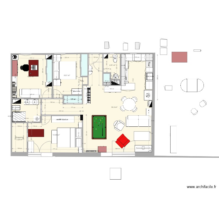 Plan appartement Crocki rev 23 sans plateau. Plan de 0 pièce et 0 m2