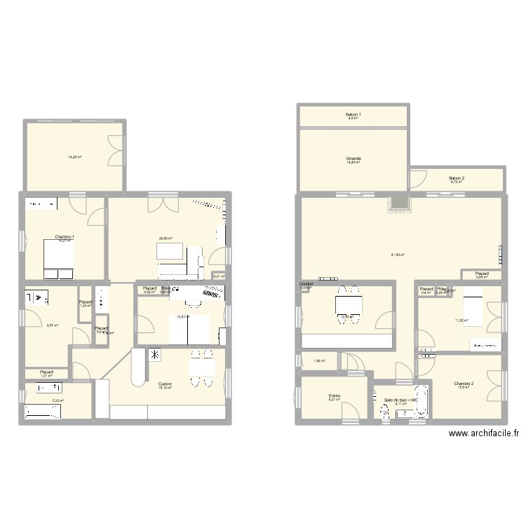 Carcès actuel. Plan de 29 pièces et 217 m2