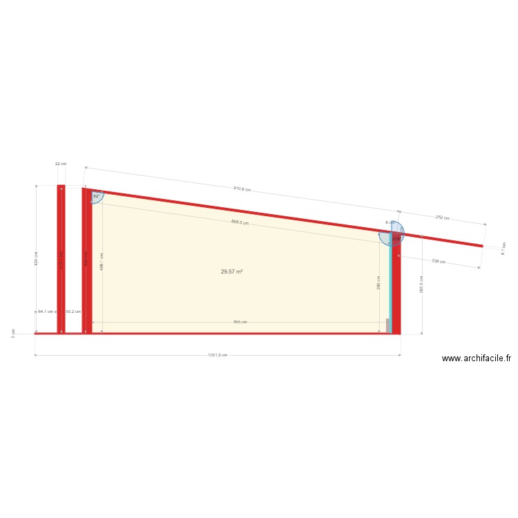 Plan coupe BAT 2. Plan de 0 pièce et 0 m2