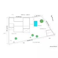  Plan de masse bisBIS PISCINE &agrave; 3M 4 8 M fois 3 2M