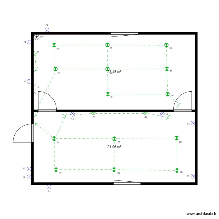 Mont HA. Plan de 0 pièce et 0 m2
