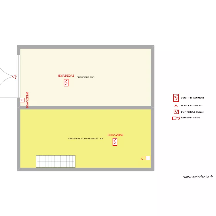 Valeyre CHAUDIERE. Plan de 