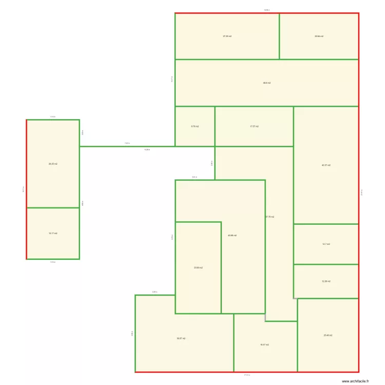 panneau sandwich. Plan de 