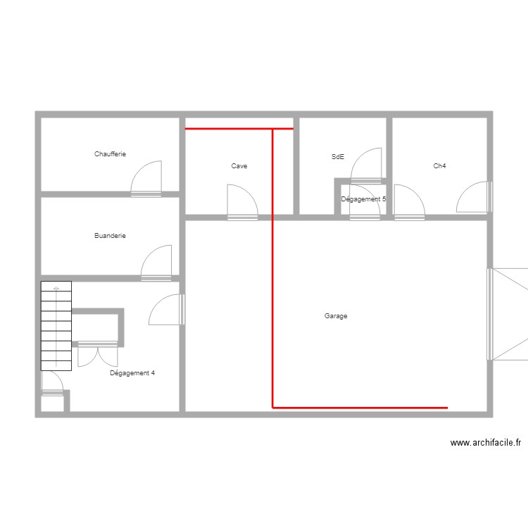 Sous Sol CORMOT. Plan de 0 pièce et 0 m2