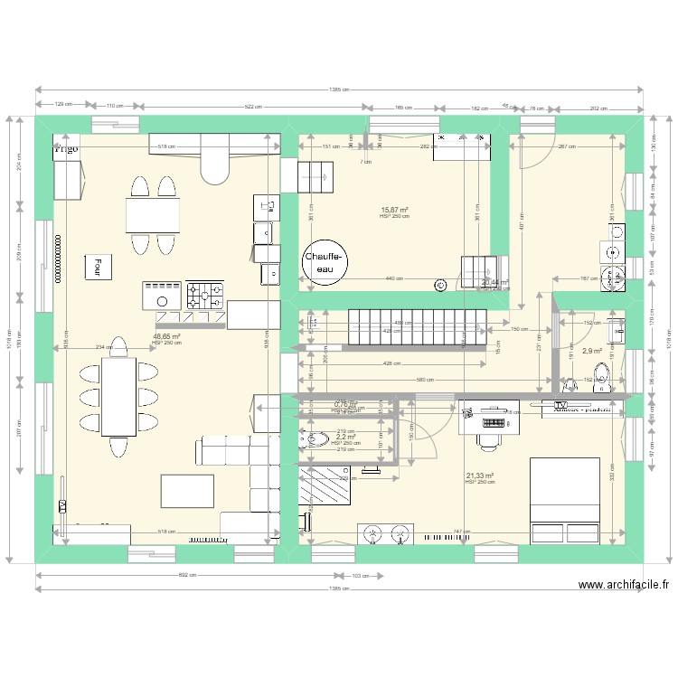 Caro plan RdC aménagement du 31032022. Plan de 0 pièce et 0 m2