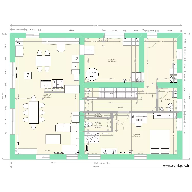 Caro plan RdC am&eacute;nagement du 31032022. Plan de 