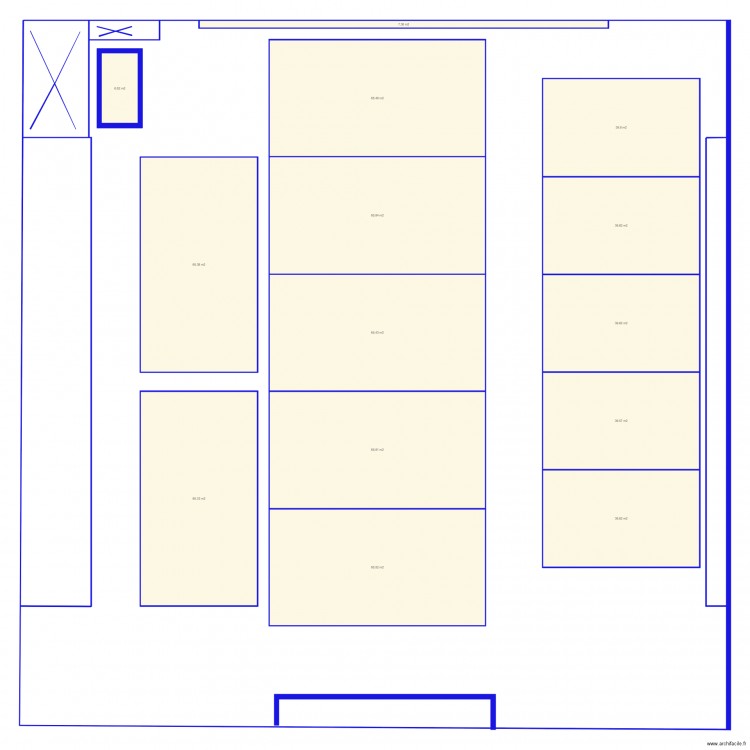 Plan Salle Compétition PARA TT Open 2021 12 T. Plan de 14 pièces et 671 m2