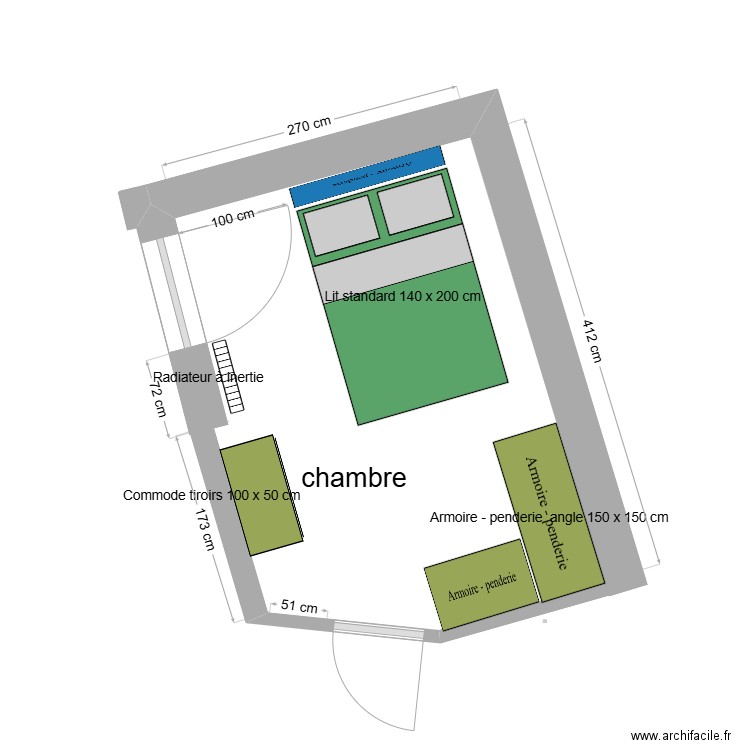 LORIS CHAMBRE. Plan de 0 pièce et 0 m2