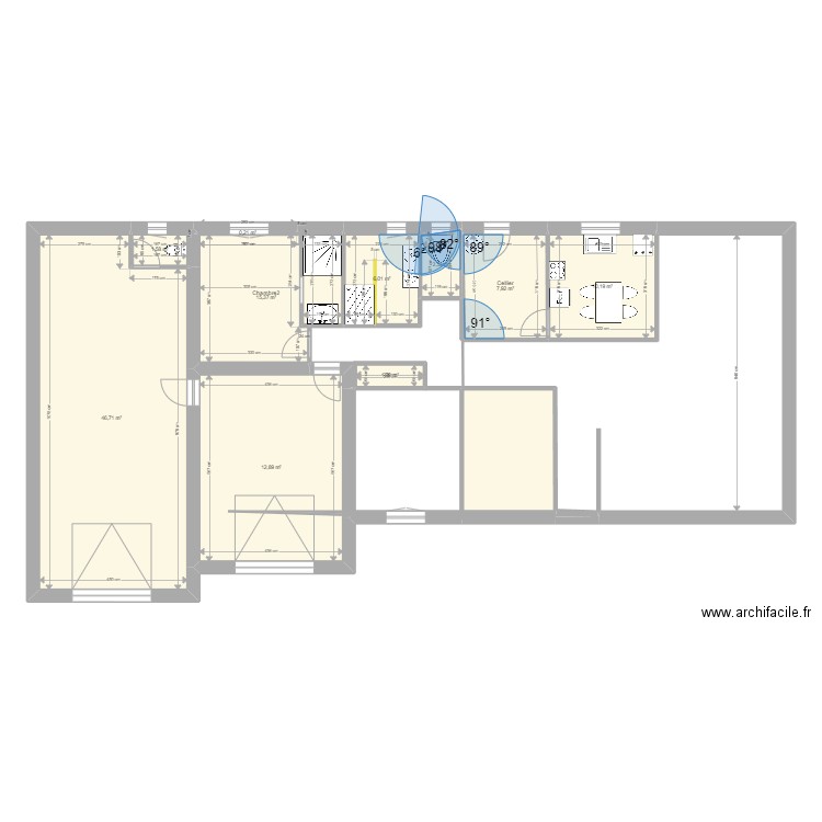 maison1. Plan de 10 pièces et 116 m2