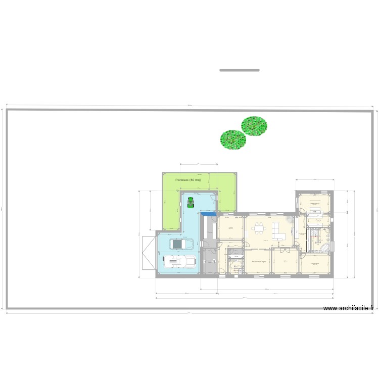 Habitable  6. Plan de 16 pièces et 1908 m2