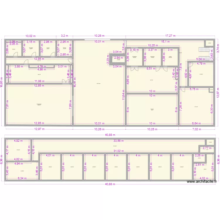 BAT PRINC Ferme. Plan de 