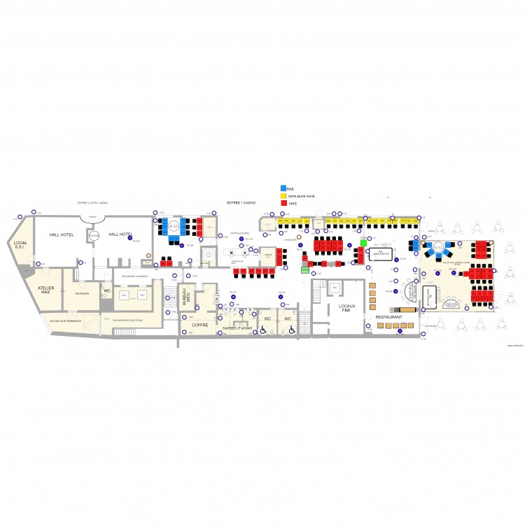 Plan de salle rdc 2018. Plan de 0 pièce et 0 m2